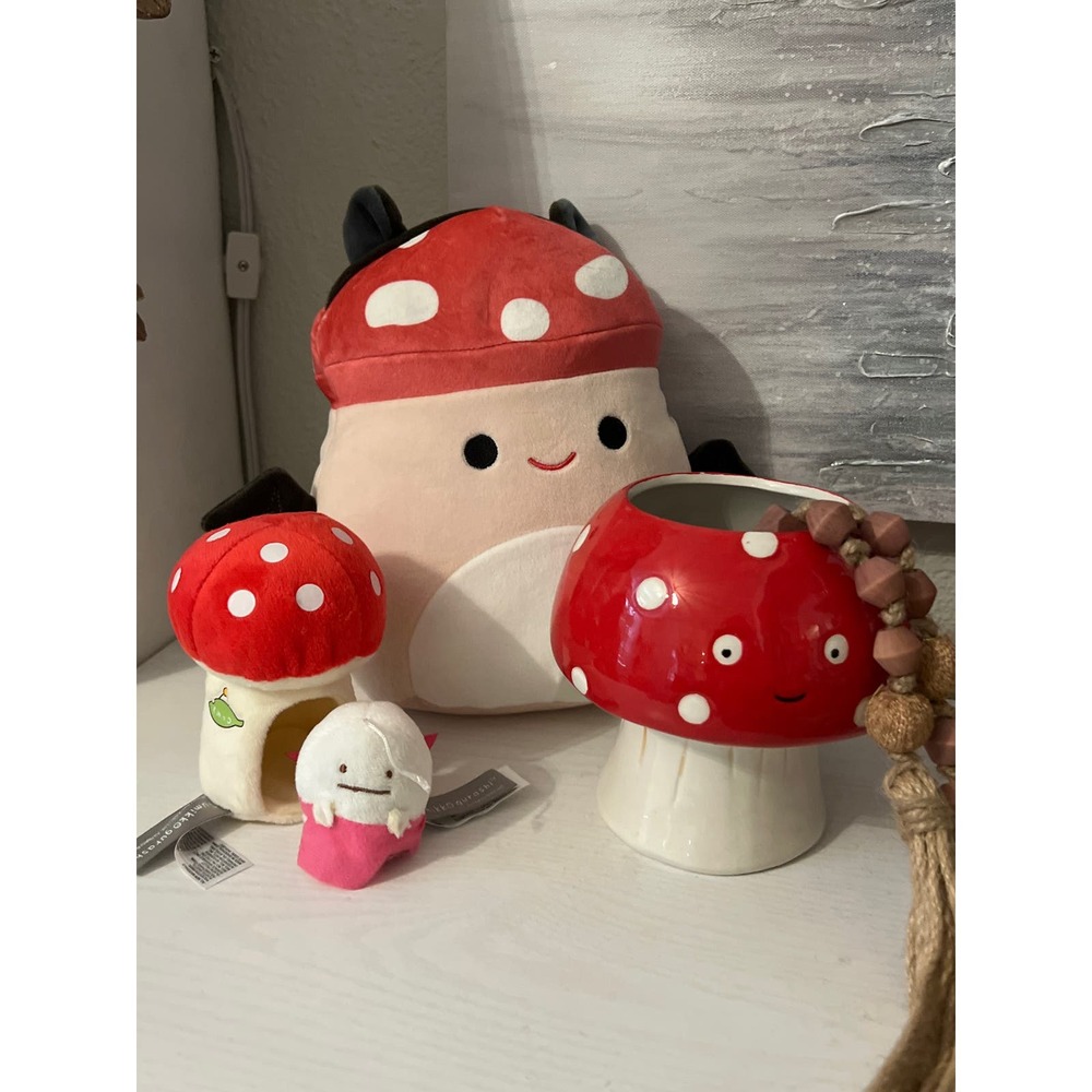 Mushroom Decor Malcolm Squishmellow Hot Topic Plant Holder Vase Mushroom House